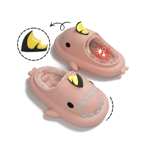 Sharkicks Basic - Invierno, Pantuflas de Tiburón Dragón Koi, Tacón Abierto